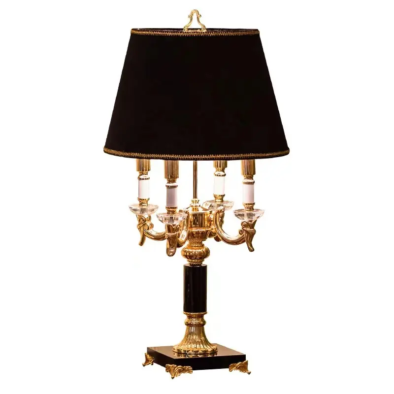 Factory Price modern hotel desk lamp living room bedside luxury crystal table lamp
