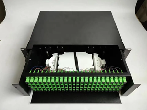 滑动式48芯ODF光纤面板1U 2U SC PC APC 12 24 36 48 96端口壁挂式光纤面板 - Product Image 6