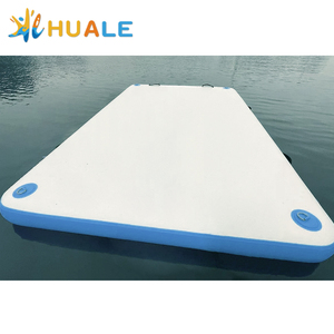 HUALE Professional Yacht Water Mat Island Ponton galleggiante gonfiabile aria galleggiante piattaforma di nuoto <span class=keywords><strong>Dock</strong></span> - Product Image 6