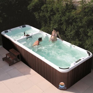 Ce được phê duyệt hiện đại freestanding Acrylic khách sạn sử dụng Whirlpool massage lớn ngoài trời balboa bơi Spa với drainer - Product Image 2