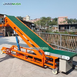 Transportador de carga y descarga de contenedores, para comercio electrónico