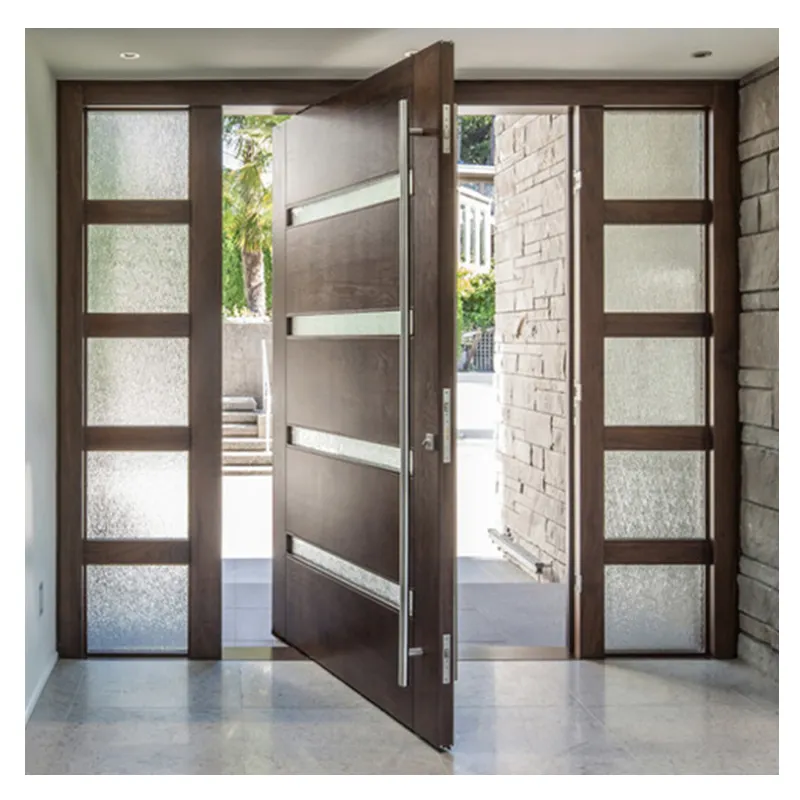 Porte pivotante d'appartement en bois, en verre en bois, de haute qualité, moderne, taille unique, personnalisée, Design graphique, en polymère