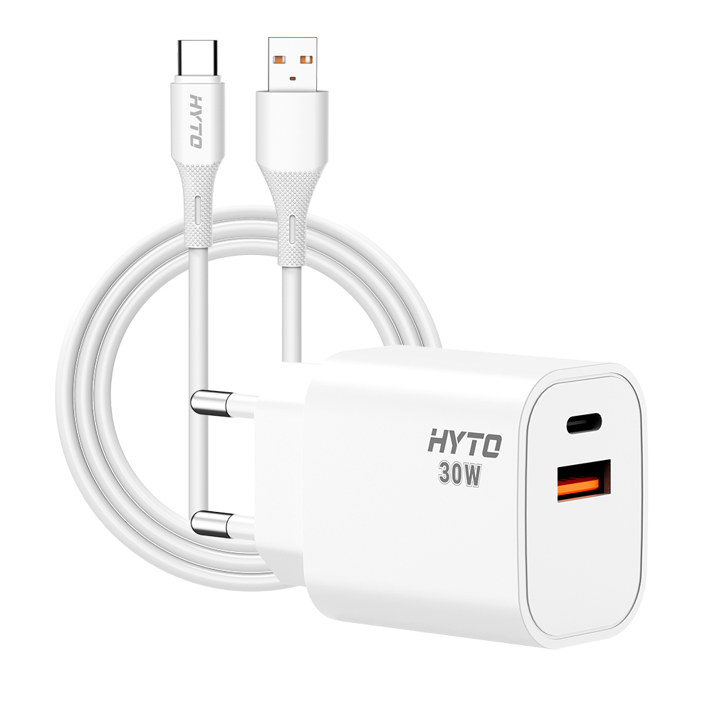 White 30W Charger With Usb-c Cable