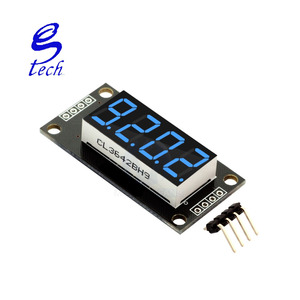 Modulo di visualizzazione a LED TM1637 all'ingrosso 4 bit modulo di visualizzazione a segmenti a LED a tubo digitale con Display a orologio verde anodo comune rosso - Product Image 4
