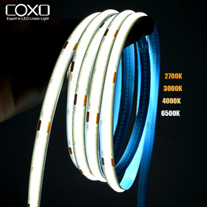 Coxo cob แถบแอลอีดีสำหรับบันไดตู้เสื้อผ้า16FT cuttable สีขาวบริสุทธิ์ WiFi 10เมตรรีโมทคอนโทรล USB cob ไฟ LED Strip - Product Image 1
