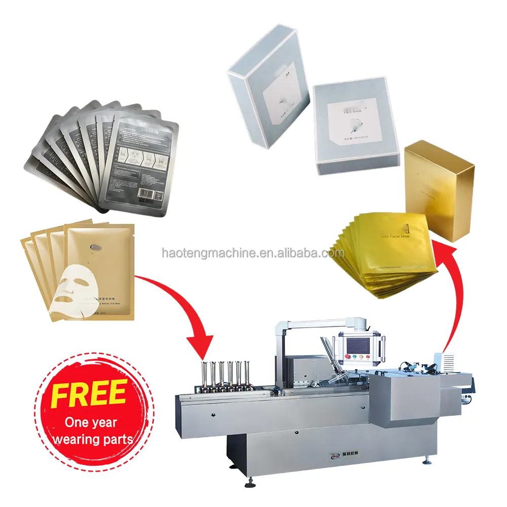 Tự động mặt nạ hộp carton cartoning cartoner máy cho gói thẻ gói mỹ phẩm Ống mỹ phẩm chai