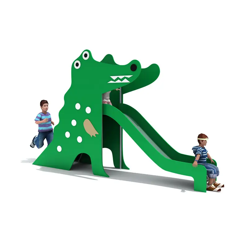 Children Dinosaur Theme Creative Design Wonderful Outdoor Park Modern Colorful Style Playground Slides