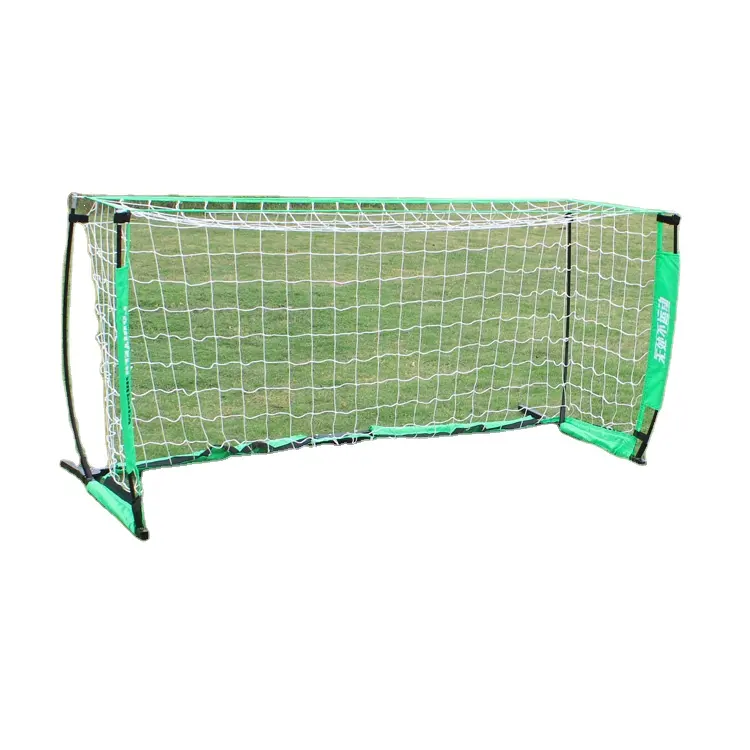2m * 1m tubo de acero cuadrado fácil plegable gol de fútbol y la red con poliéster conveniente bolsa de fútbol objetivo neto