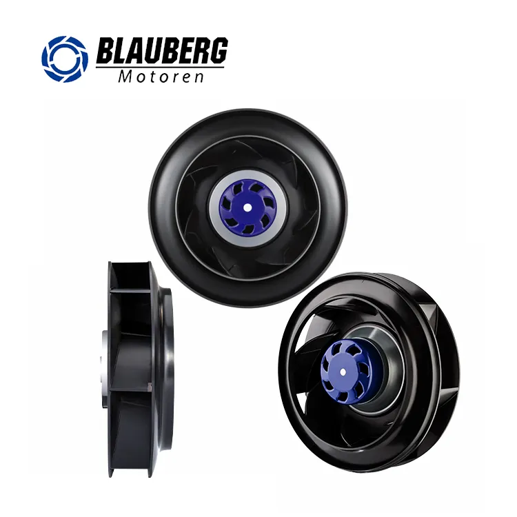 Blauberg 250มม. เส้นผ่านศูนย์กลาง EC/AC 230V มอเตอร์โรเตอร์ภายนอกเงียบ IP55ชั้นพัดลมเป่าแรงเหวี่ยง