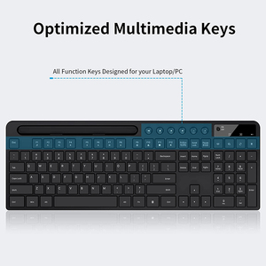 <strong>Wireless</strong> <strong>Keyboard</strong> and Mouse Combo 2.4G Ergonomic <strong>Wireless</strong> <strong>Computer</strong> <strong>Keyboard</strong> with Phone Tablet Holder - Product Image 2