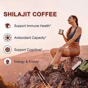 Vente d'usine OEM Café Shilajit 9 en 1 Amélioration de la mémoire Ashwagandha naturel avec support Reishi Cordyceps - Product Image 5