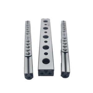 Bloques de guía lineal de tres filas, posicionamiento de precisión pequeño, con estructura de piñón de cremallera, motor incorporado como componente central, con estructura de piñón - Product Image 1
