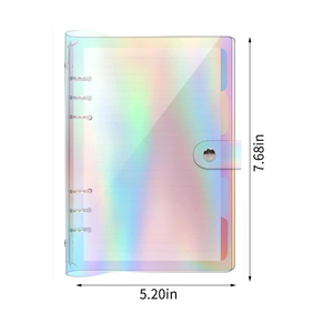 A6 mềm PVC Máy Tính Xách Tay Chất kết dính bơm lại giấy sao lấp lánh rõ ràng mềm PVC máy tính xách tay bìa rời lá cá nhân kế hoạch chất kết dính - Product Image 3