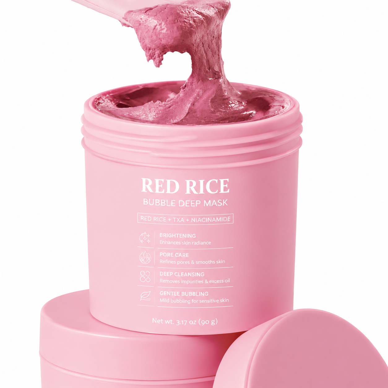 Maschera Profonda Effervescente al Riso Rosso