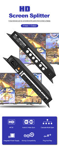 4K 4x1 HD Multi Viewer Seamless <strong>Switcher</strong> <strong>4</strong> <strong>Input</strong> <strong>1</strong> <strong>Output</strong> With Remote Control For LCD Display Video Game Security Monitoring