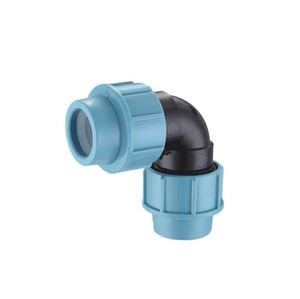 HDPE压缩公弯头PP压缩型PN16环保20-110毫米带安装孔的公螺纹管件 - Product Image 3