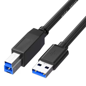 สาย USB 3.0 Type B แบบ6FT ความเร็วสูงมากสำหรับเครื่องพิมพ์, แท่นเชื่อมต่อกับฮาร์ดไดรเวอร์เครื่องสแกนเนอร์ยูเอสบีฮับ - Product Image 1