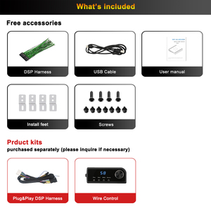 AudioWinner T1216.12D Amplificador de coche <span class=keywords><strong>DSP</strong></span> Clase D Procesador de sonido digital Interruptor de control remoto Ecualizadores Combinación de cruces - Product Image 5
