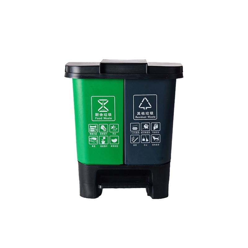 Vert et gris (déchets de cuisine, autres)