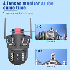 2K 4K 16MP al aire libre 10X Zoom óptico vigilancia WIFI sistema de cámara de seguridad cámara de red IP PTZ cámara de red de doble lente