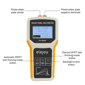 EY1600W Photovoltaik-<span class=keywords><strong>Multimeter</strong></span> Solar MP PT-Tester Spannungs prüfgerät mit offenem Stromkreis Maximaler PowerPoint-Spannungs strom