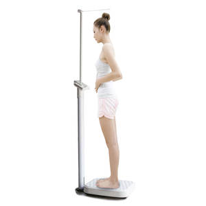 Günstige Großhandel LED-Anzeige China 200kg Arzt Adult Medical Waage mit Höhe Rod Weight Machine - Product Image 1