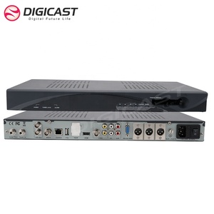 DIGICAST 1U DVBSS2 Entrada RF IRD Decodificador de video satelital Subtítulo DVB EBU ASI a CVBS HDM I Decodificador - Product Image 1