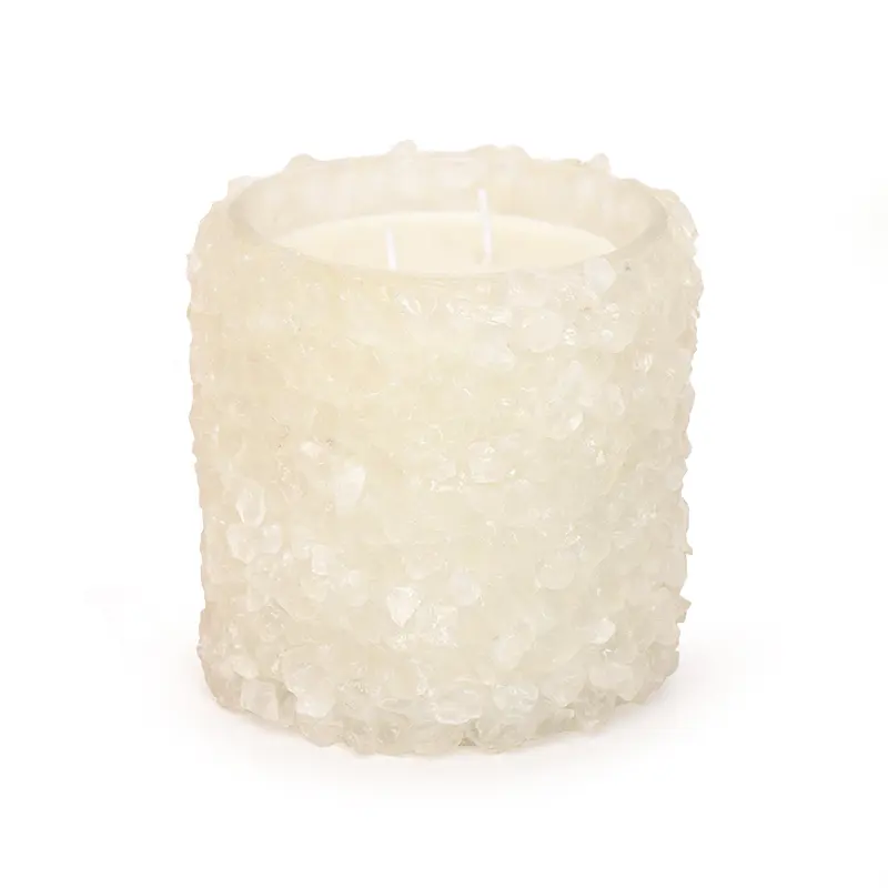 Vela de cristal central, suporte de vela de cristal em vidro, velas de feitiço de soja, cristais