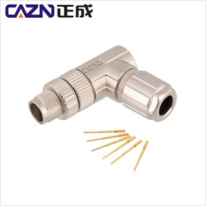 工厂M12 8针X代码公母直角直组件连接器 - Product Image 2