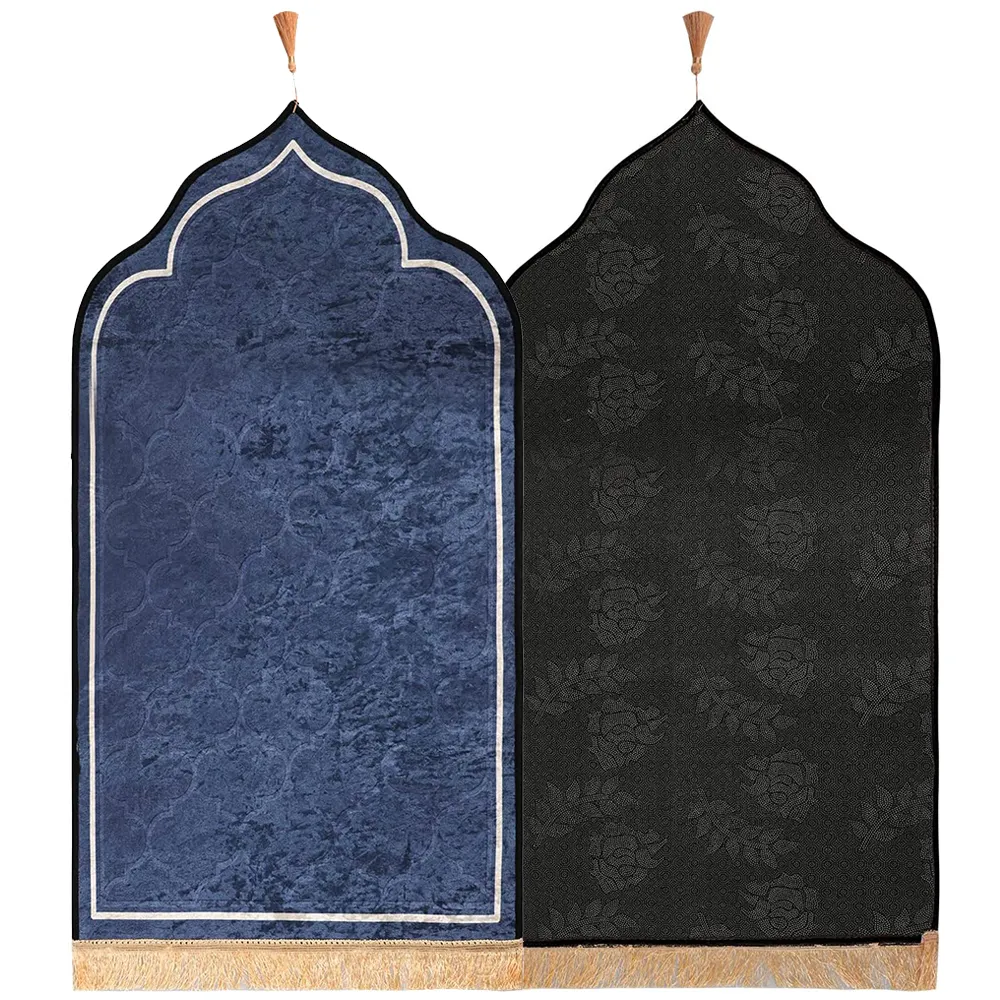 CF MPMM04 tapis de prière doux et antidérapant tapis de flanelle plus épais tapis 3D tapis de prière musulman rembourré islamique de qualité supérieure