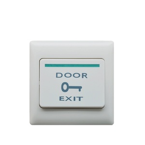White Plastic Door <strong>Exit</strong> <strong>Push</strong> <strong>Button</strong> Switch 3A Max Output Access Control <strong>System</strong> - Product Image 1