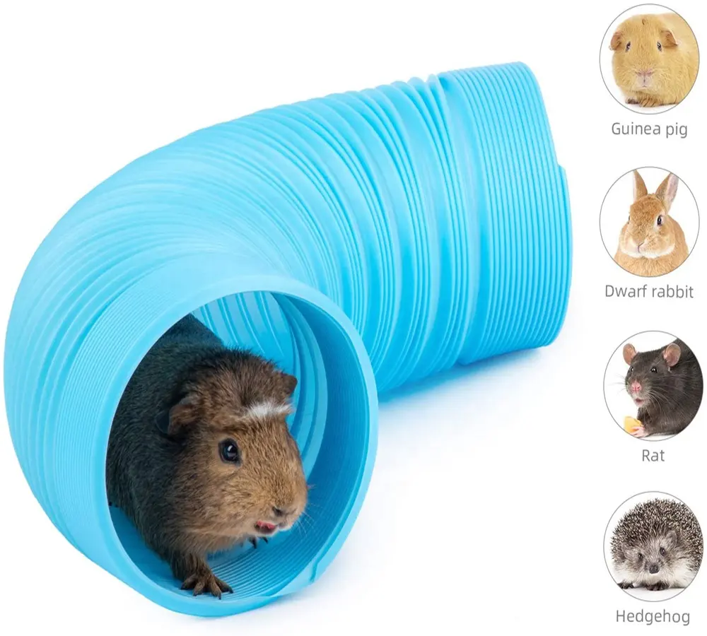 Mascotas pequeñas divertido túnel para ratón Chinchilla rata jerbo y hámster enano 3 color