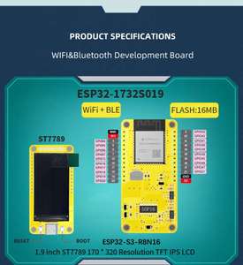 ESP32-S3 1.9inch Screen LVGL Development Board Support Wifi+<strong>Bluetooth</strong>-compatible 170x320 Display TFT Module Dual for <strong>Arduino</strong> IOT - Product Image 6