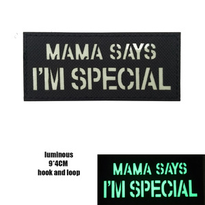 Embroidered Armband Reflective Glow-in-the-dark Backpack Patch <strong>Hook</strong> <strong>and</strong> <strong>Loop</strong> Fastener - Product Image 2