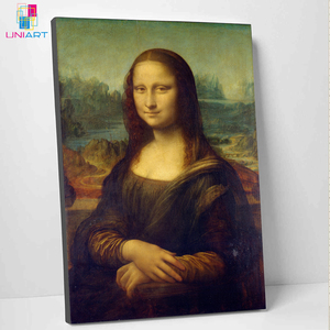 UNIART fabrika toptan ünlü sanat boyama Mona Lisa üreme el boyalı yağlıboya duvar sanatı ev dekorasyon için