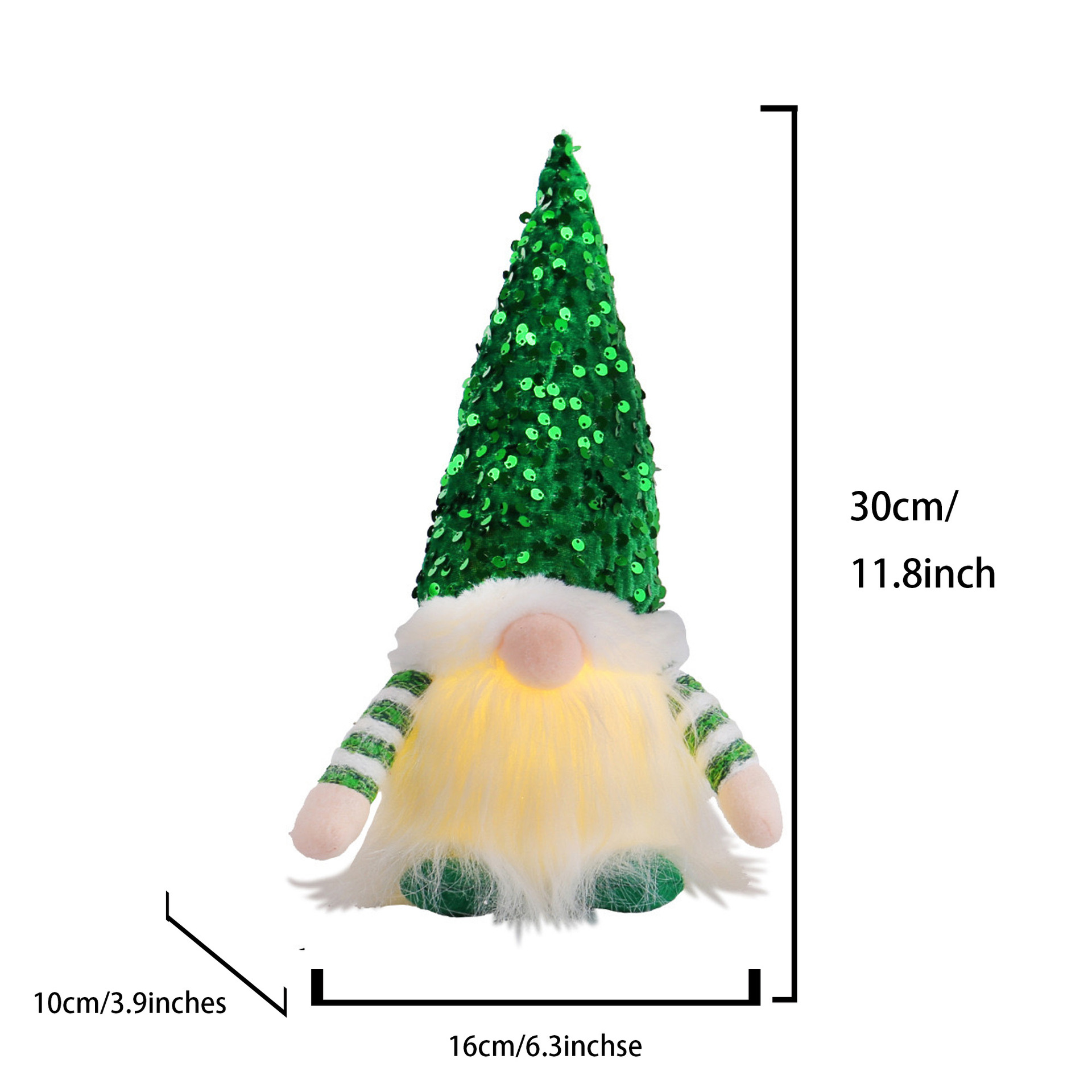 Beaded green cap