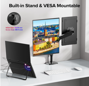 Monitor LCD portátil para juegos triple apilado con pantalla táctil IPS y soporte infrarrojo nuevo para Mac Laptop y Android, 1 unidad - Product Image 5