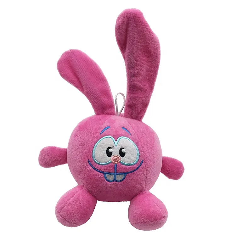 Juguete de peluche para mascotas resistente a las mordeduras, personalizado, interactivo, con forma de conejo