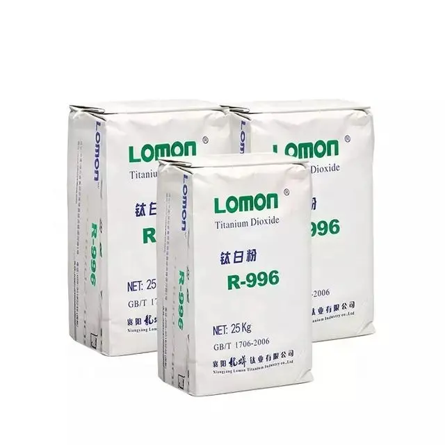 อุตสาหกรรมอาหารเกรดออกไซด์ผงสีขาวออกไซด์ Tio2 Rutile Lomon ไทเทเนียมไดออกไซด์ R996