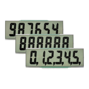 Ucuz fiyat özel segment lcd modülü fiyat segmenti görüntüler ekran HTN pozitif 3.0V 7 monokrom segmentli lcd ekran modülü
