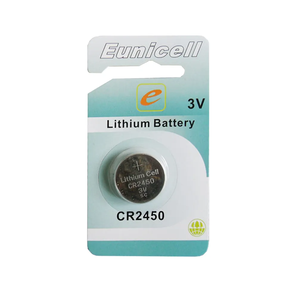 Capacité de décharge élevée cr2045 pile bouton 3v batterie au lithium cr2450
