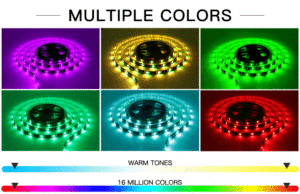 24-Key Luz LEDストリップ5m 10mフレキシブルRGB WiFiスマートストリップライト60 LED/メーターDC 12V入力5050 LEDワークライトストリップ - Product Image 5