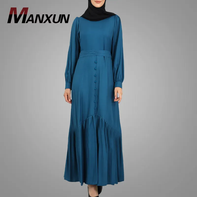 Neue Mode in voller Länge muslimischen Jubah Kleid Elegante Dame Islamische Frauen Daily Wear Hotsale Phantasie Abaya Kaftan Kleid In Dubai