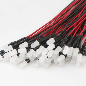 Foro passante <span class=keywords><strong>LED</strong></span> con cavo DIP <span class=keywords><strong>LED</strong></span> con Pre-cablato e connettore 5V 3V <span class=keywords><strong>12V</strong></span> 220V 110V lunghezza personalizzata - Product Image 3