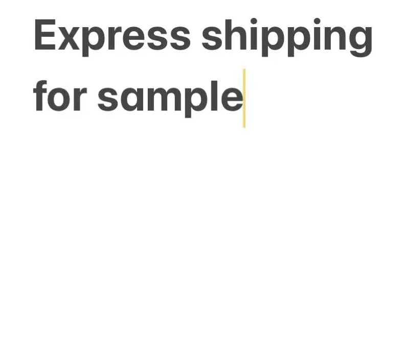 Coût d'expédition pour l'échantillon-Express