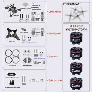 AXISFLYING AVATA 3.5&quot; <strong>FPV</strong> Drone Cinewhoop <strong>Frame</strong> KIT Upgrade Support DJ1 O3 C157 V2 Motor for RC <strong>FPV</strong> Freestyle AXIS AVATA3.5 - Product Image 6