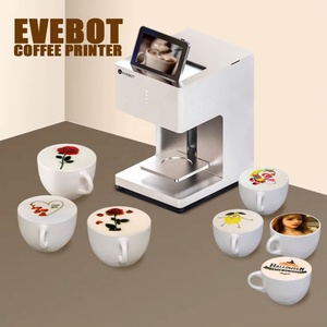 Automatic <strong>4</strong> Cups Foam 3D Coffee Art Drawing Inkjet Printer Machine <strong>Image</strong> Printing Coffee Machine