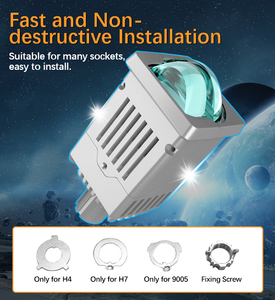 P9 1.8นิ้ว12โวลต์สูงต่ำไบแอลอีดีโปรเจคเตอร์ H4 H7 9005 9006สำหรับไฟหน้า - Product Image 3