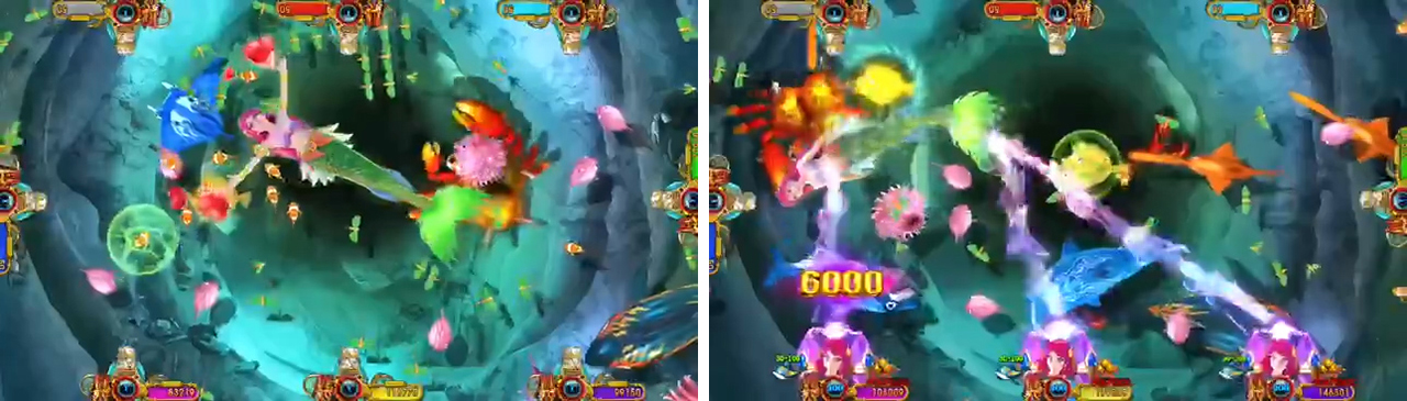 Tabella stabile Arcade Game Software Multiplayer del pesce di Multiscene 2