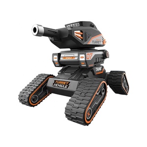 Uzaktan kumanda oyuncak Boys için 2.4G uzaktan kumanda 10-pass su mermi tankları oyuncak araba elektronik ses ve ışık oyuncak Model araba - Product Image 1